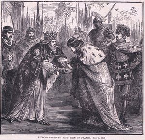 エドワードはフランス国王ジョン1357を受け取りました 作： Charles Ricketts